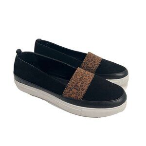 Donald J. Pliner Black and Brown Flats